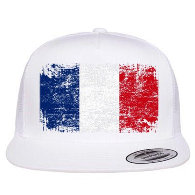 France Flag Flat Bill Trucker Hat