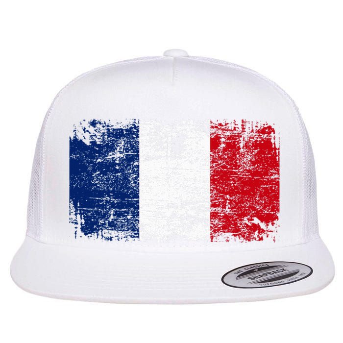 France Flag Flat Bill Trucker Hat