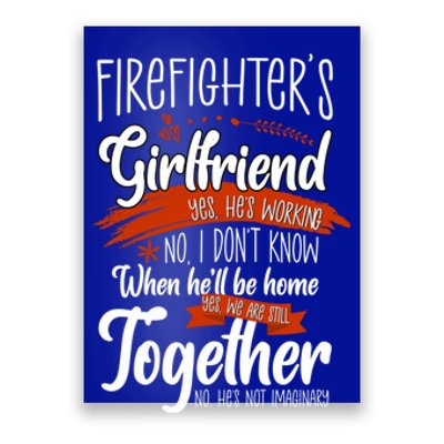 Firefighters Friend Funny Friend Of Firefighter Gift Poster