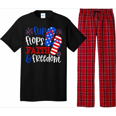 Flip Flops Faith And Freedom Pajama Set