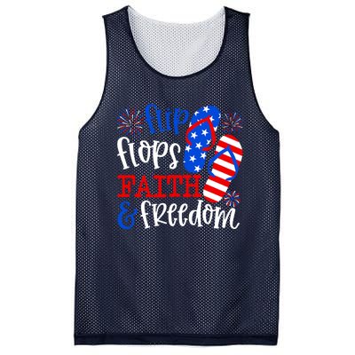 Flip Flops Faith And Freedom Mesh Reversible Basketball Jersey Tank