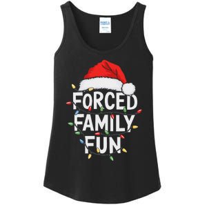 Forced Family Fun Women Christmas Pajamas Ladies Essential Tank