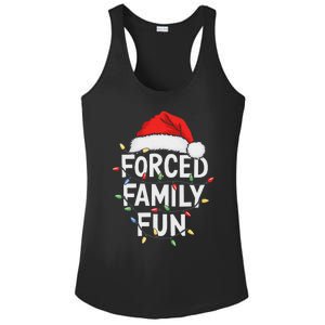 Forced Family Fun Women Christmas Pajamas Ladies PosiCharge Competitor Racerback Tank