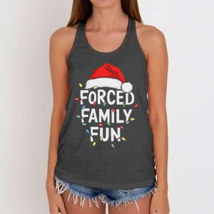 Forced Family Fun Women Christmas Pajamas Women's Knotted Racerback Tank