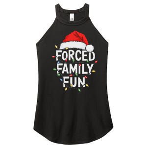 Forced Family Fun Women Christmas Pajamas Women's Perfect Tri Rocker Tank