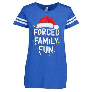 Forced Family Fun Women Christmas Pajamas Enza Ladies Jersey Football T-Shirt