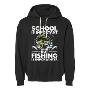 Funny Fishing For Fish Saying Bass Fisherman Garment-Dyed Fleece Hoodie