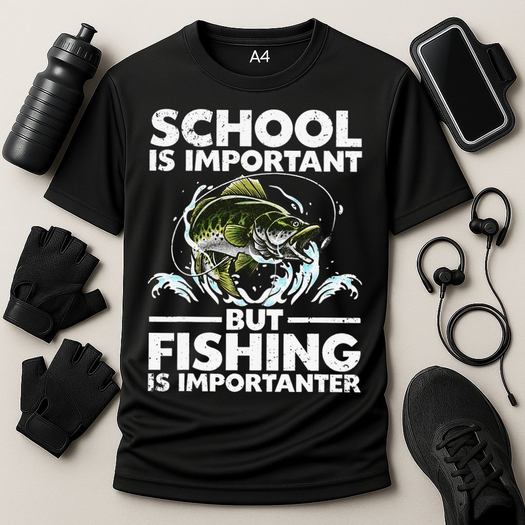 Funny Fishing For Fish Saying Bass Fisherman Cooling Performance Crew T-Shirt