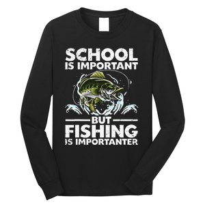 Funny Fishing For Fish Saying Bass Fisherman Long Sleeve Shirt