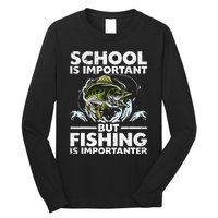 Funny Fishing For Fish Saying Bass Fisherman Long Sleeve Shirt