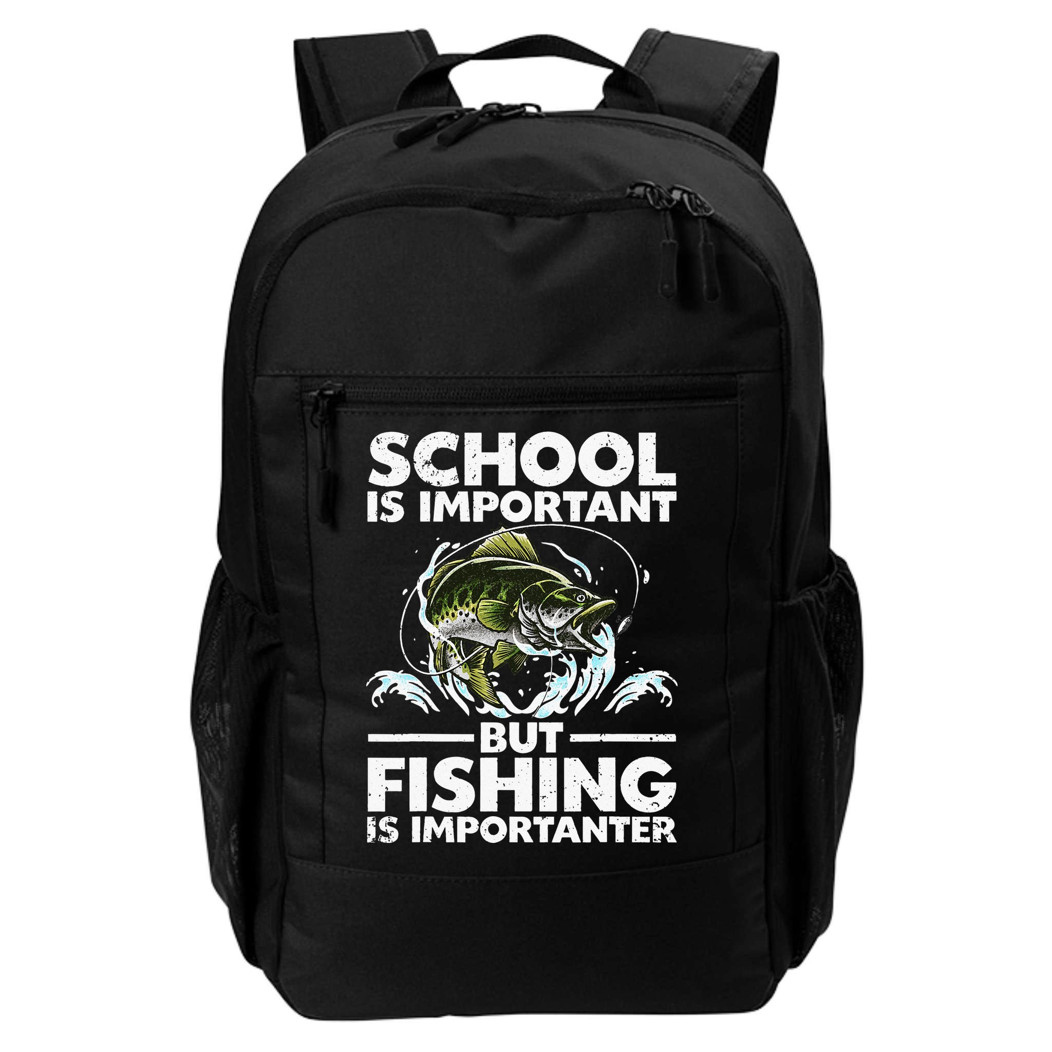 Funny Fishing For Fish Saying Bass Fisherman Backpack