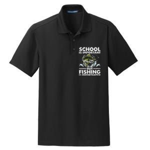 Funny Fishing For Fish Saying Bass Fisherman Dry Zone Grid Polo