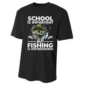 Funny Fishing For Fish Saying Bass Fisherman Performance Sprint T-Shirt