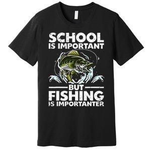 Funny Fishing For Fish Saying Bass Fisherman Premium T-Shirt