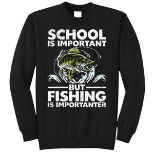 Funny Fishing For Fish Saying Bass Fisherman Tall Sweatshirt