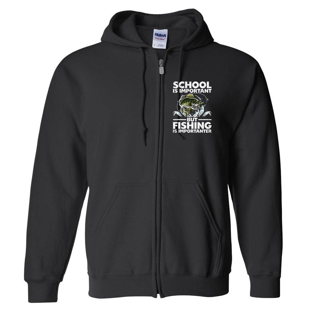 Funny Fishing For Fish Saying Bass Fisherman Full Zip Hoodie