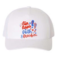 Flip Flops Faith And Freedom Yupoong Adult 5-Panel Trucker Hat