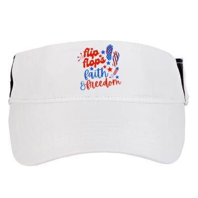 Flip Flops Faith And Freedom Adult Drive Performance Visor