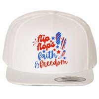 Flip Flops Faith And Freedom Wool Snapback Cap