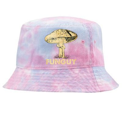 Funguy Funny Fungi Fungus Mushroom Funny Guy Vintage Tie-Dyed Bucket Hat