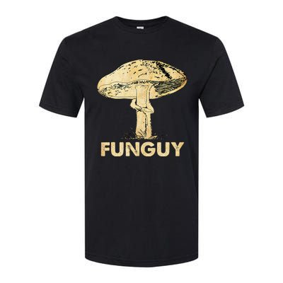 Funguy Funny Fungi Fungus Mushroom Funny Guy Vintage Softstyle® CVC T-Shirt