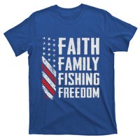 Faith Family Fishing Freedom Funny Bass Fisher Gift T-Shirt