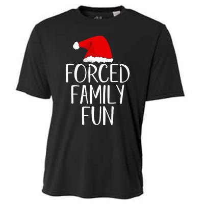 Forced Family Fun Sarcastic Christmas Eve Cooling Performance Crew T-Shirt