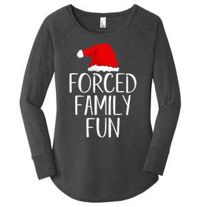 Forced Family Fun Sarcastic Christmas Eve Women's Perfect Tri Tunic Long Sleeve Shirt