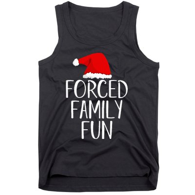 Forced Family Fun Sarcastic Christmas Eve Tank Top