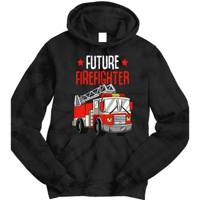 Future Firefighter Fireman Firefighting Tie Dye Hoodie