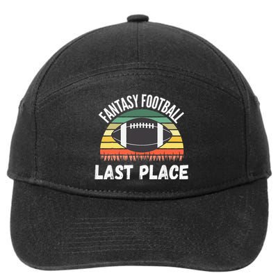 Funny Fantasy Football Draft Day Football Game Last Place 7-Panel Snapback Hat