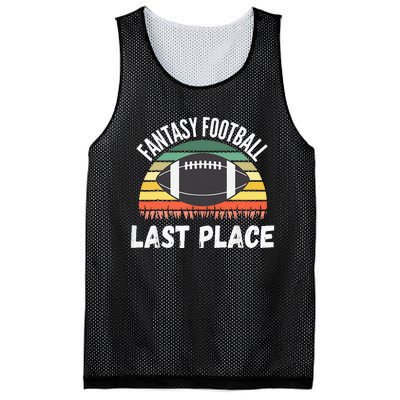 Funny Fantasy Football Draft Day Football Game Last Place Mesh Reversible Basketball Jersey Tank