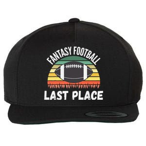 Funny Fantasy Football Draft Day Football Game Last Place Wool Snapback Cap