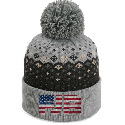 FJB F.Biden F#ck Biden FJB American Flag The Baniff Cuffed Pom Beanie