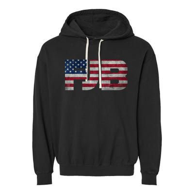 FJB F.Biden F#ck Biden FJB American Flag Garment-Dyed Fleece Hoodie