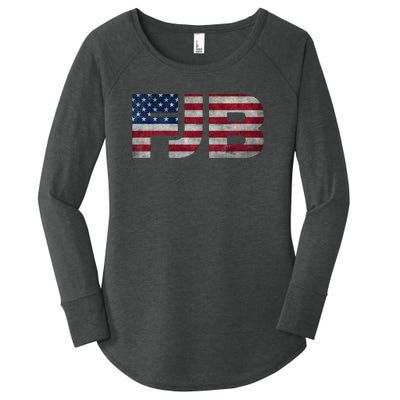 FJB F.Biden F#ck Biden FJB American Flag Women's Perfect Tri Tunic Long Sleeve Shirt