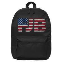 FJB F.Biden F#ck Biden FJB American Flag 16 in Basic Backpack