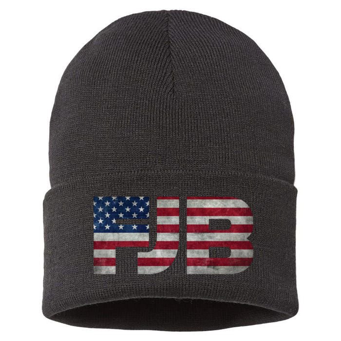 FJB F.Biden F#ck Biden FJB American Flag Sustainable Knit Beanie