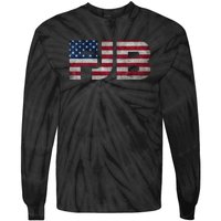 FJB F.Biden F#ck Biden FJB American Flag Tie-Dye Long Sleeve Shirt