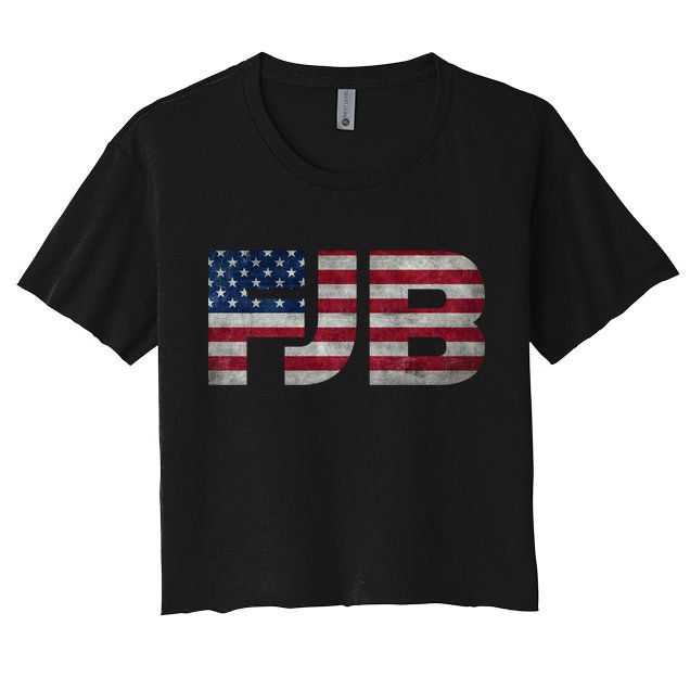 FJB F.Biden F#ck Biden FJB American Flag Crop Top
