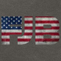 FJB F.Biden F#ck Biden FJB American Flag Cotton Canvas Backpack