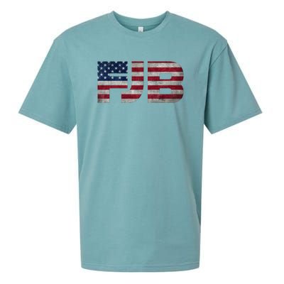 FJB F.Biden F#ck Biden FJB American Flag Sueded Cloud Jersey T-Shirt