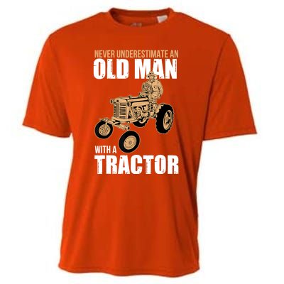 Funny Farmer Farm Tractor Farming Truck Lovers Humor Cooling Performance Crew T-Shirt