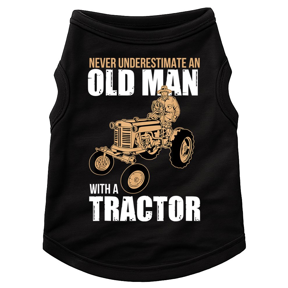 Funny Farmer Farm Tractor Farming Truck Lovers Humor Doggie Tank