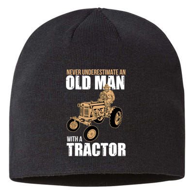 Funny Farmer Farm Tractor Farming Truck Lovers Humor Sustainable Beanie
