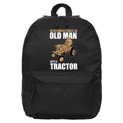 Funny Farmer Farm Tractor Farming Truck Lovers Humor 16 in Basic Backpack