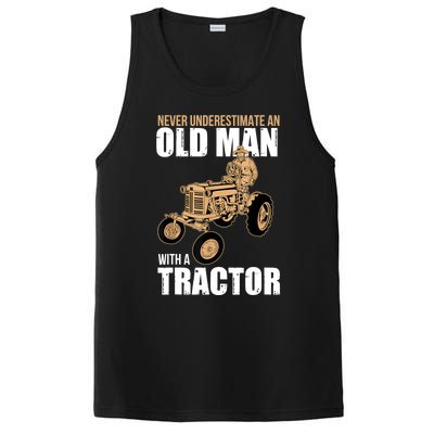 Funny Farmer Farm Tractor Farming Truck Lovers Humor PosiCharge Competitor Tank