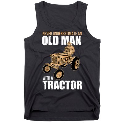 Funny Farmer Farm Tractor Farming Truck Lovers Humor Tank Top
