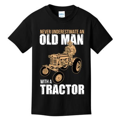 Funny Farmer Farm Tractor Farming Truck Lovers Humor Kids T-Shirt