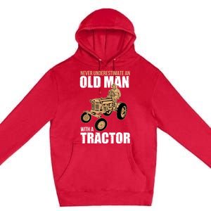 Funny Farmer Farm Tractor Farming Truck Lovers Humor Premium Pullover Hoodie